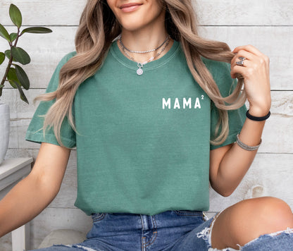 Mama Of 2 Comfort Colors Graphic Tees