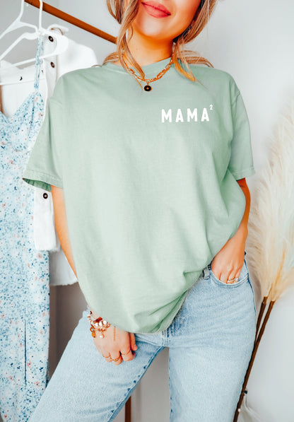 Mama Of 2 Comfort Colors Graphic Tees