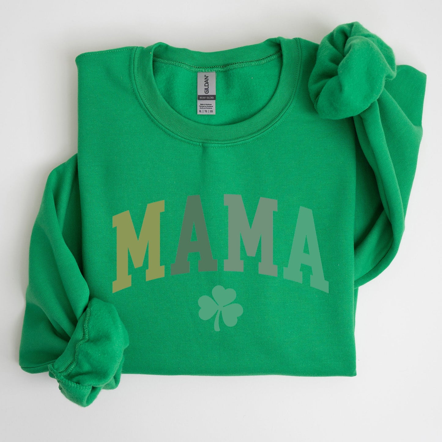 Mama, Shamrock, Collegiate, St Patrick's Day Sweatshirt