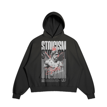 Men's Hoodie - Sun Faded Ripped Pocket Design