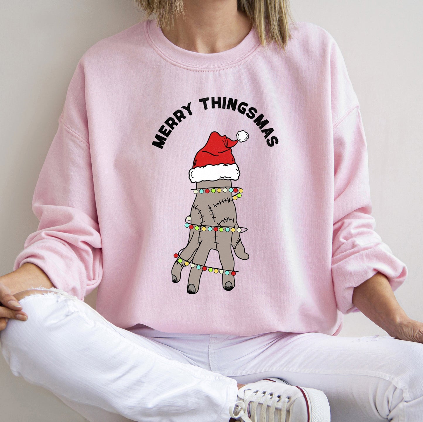 Merry Thingsmas, Wednesday, Christmas Sweatshirt