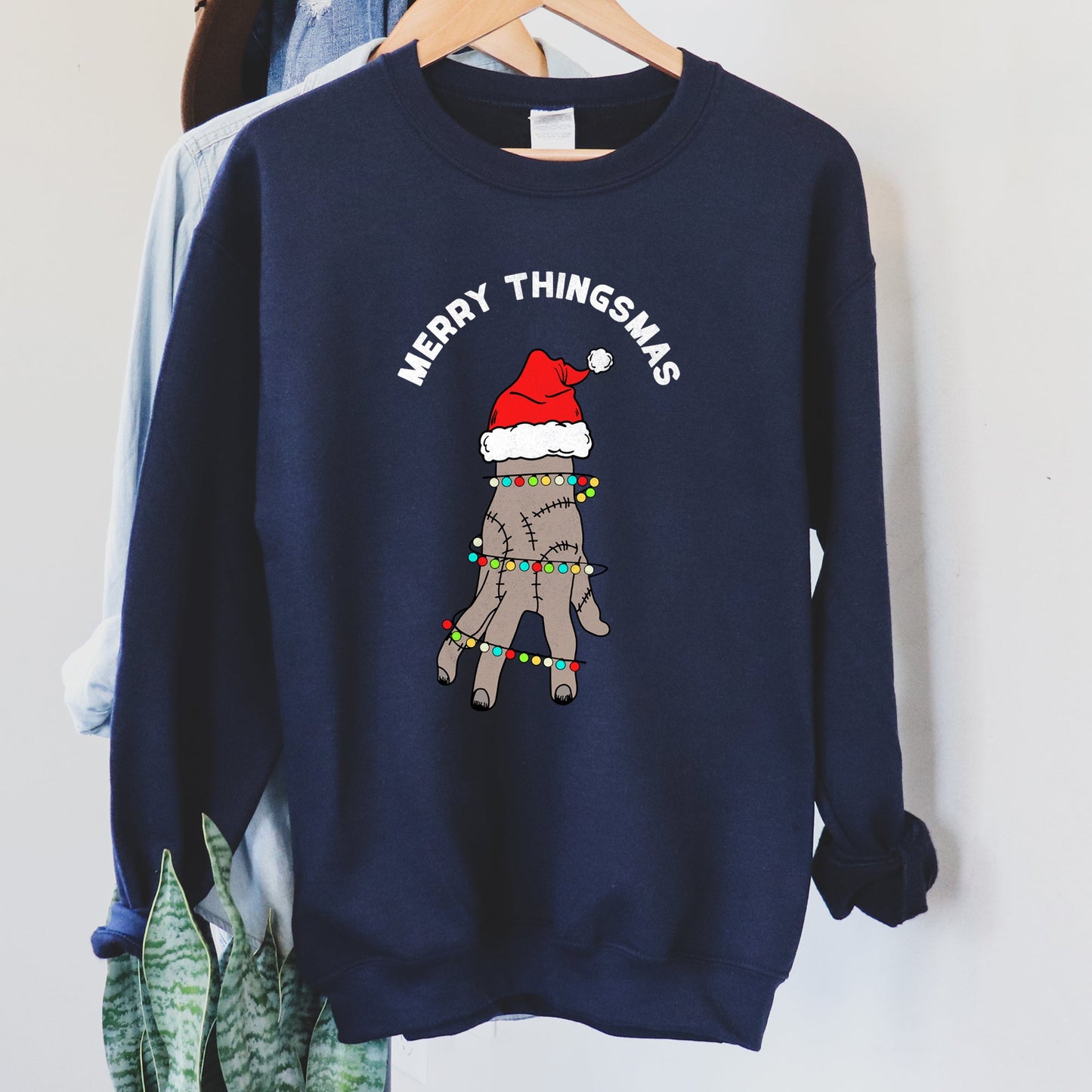 Merry Thingsmas, Wednesday Christmas Sweatshirt