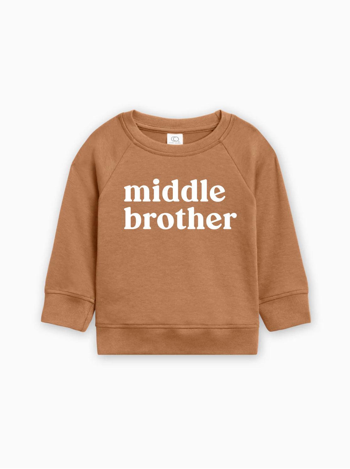 Middle Brother Organic Cotton Pullover (Serif)
