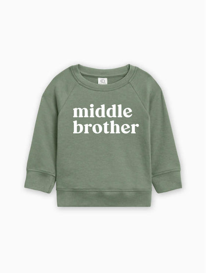 Middle Brother Organic Cotton Pullover (Serif)