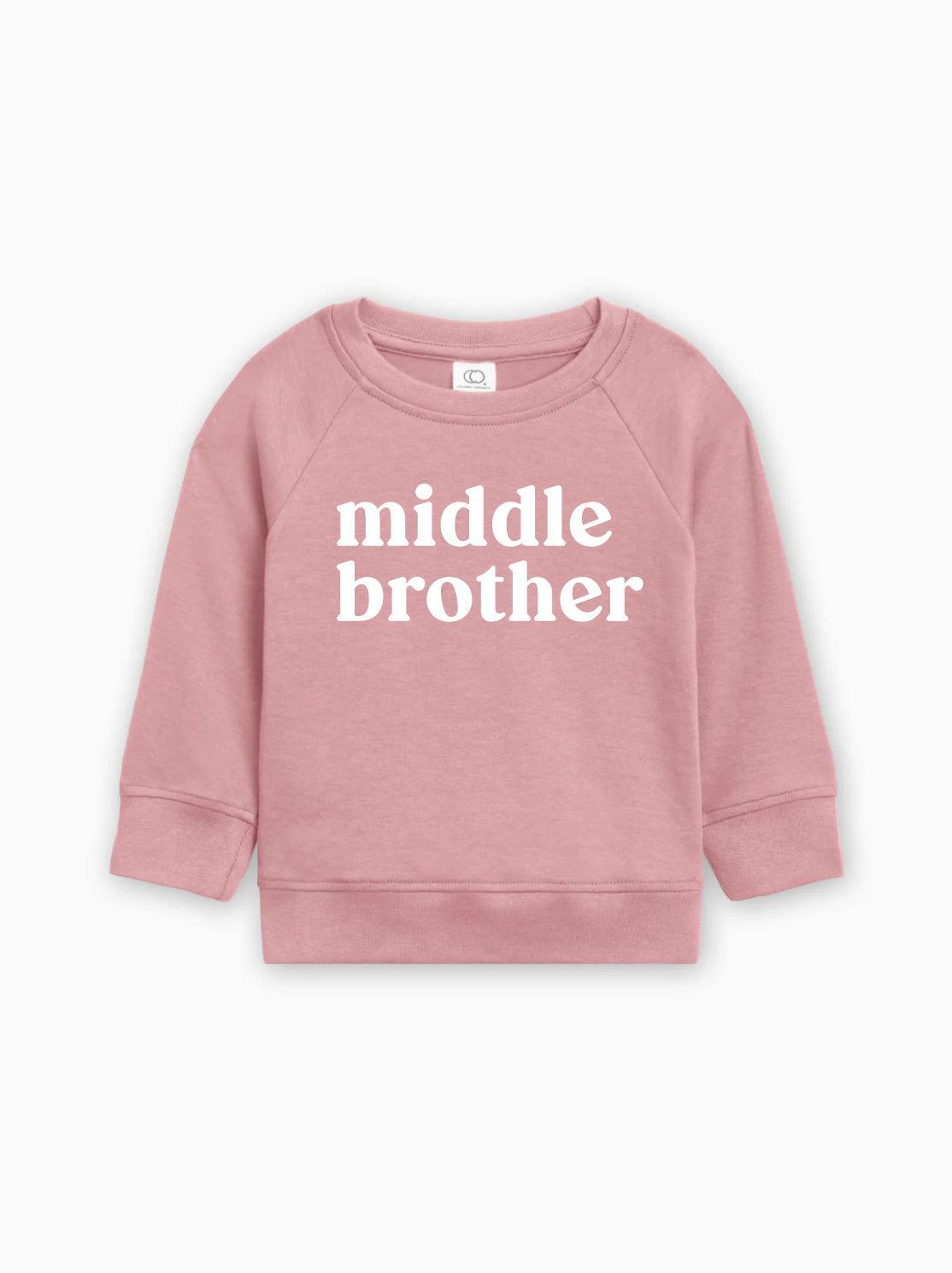Middle Brother Organic Cotton Pullover (Serif)