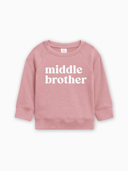 Middle Brother Organic Cotton Pullover (Serif)