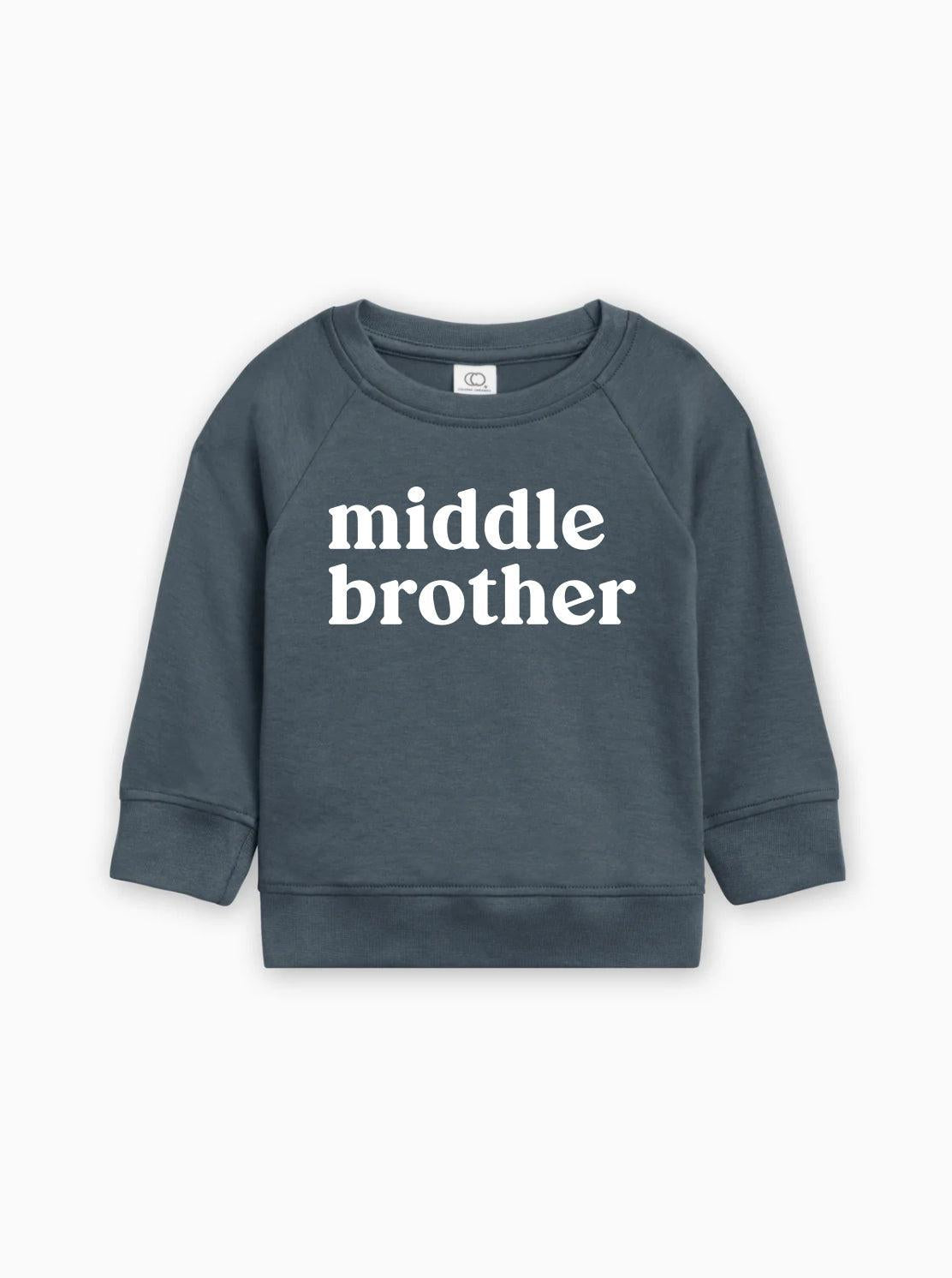 Middle Brother Organic Cotton Pullover (Serif)