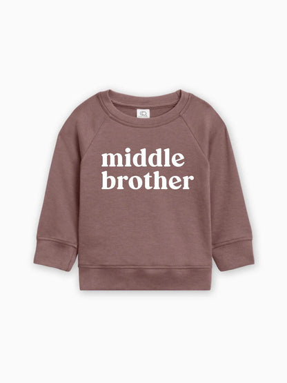 Middle Brother Organic Cotton Pullover (Serif)