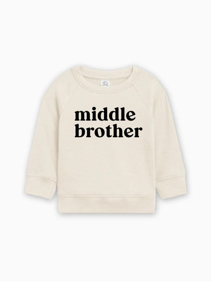 Middle Brother Organic Cotton Pullover (Serif)