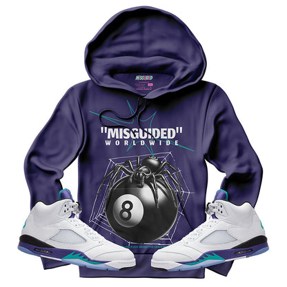 Misguided Spider (Air Jordan 5 Grape) Hoodie