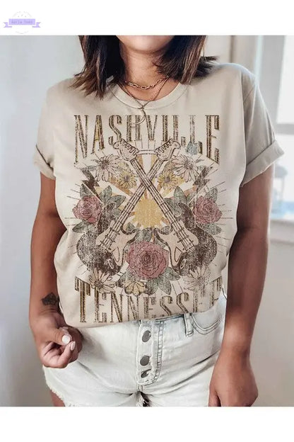 NASHVILLE TENNESSEE T-SHIRT PLUS SIZE - Aaria Tees