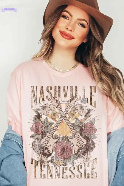 NASHVILLE TENNESSEE T-SHIRT PLUS SIZE - Aaria Tees