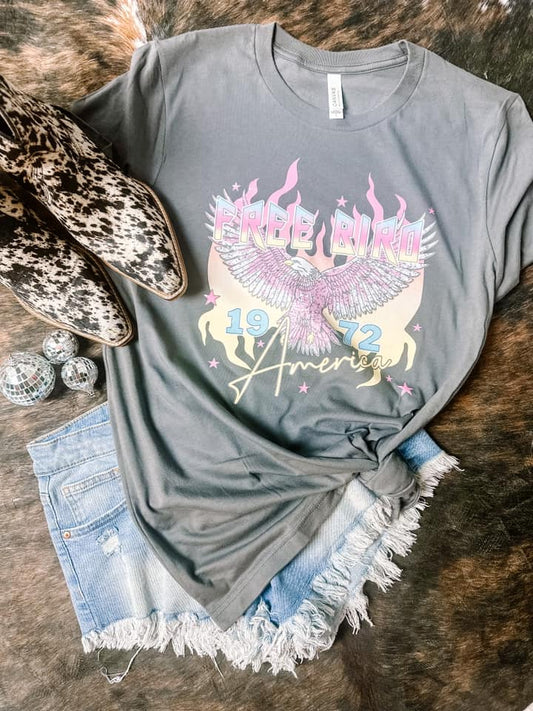 Neon Bird Graphic Tee - Aaria Tees