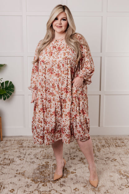 Next to You Balloon Sleeve Floral Dress (Online Exclusive)