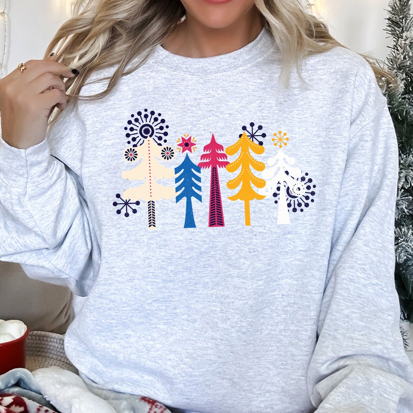 Noel Folk Art, Christmas Sweatshirt