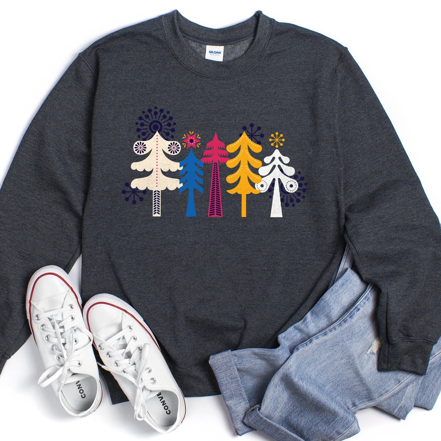 Noel Folk Art, Christmas Sweatshirt