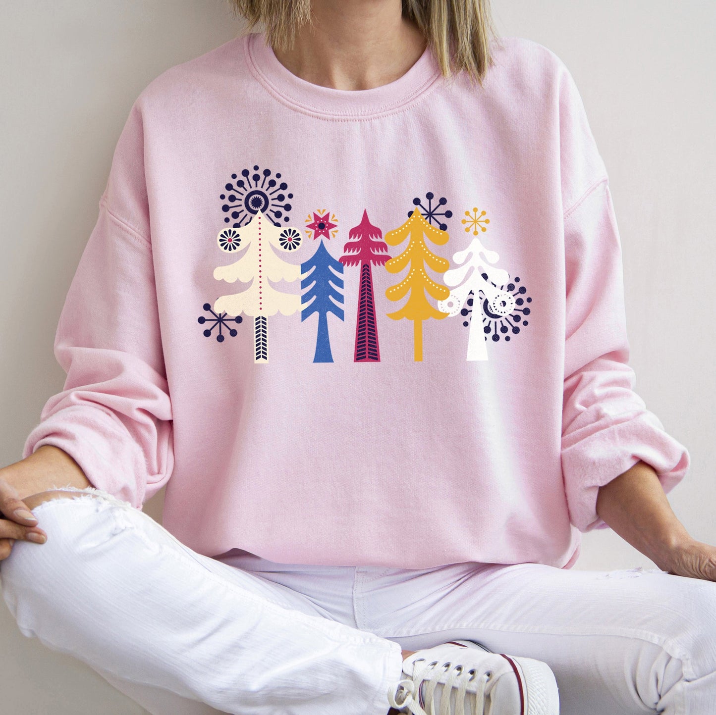 Noel Folk Art, Christmas Sweatshirt