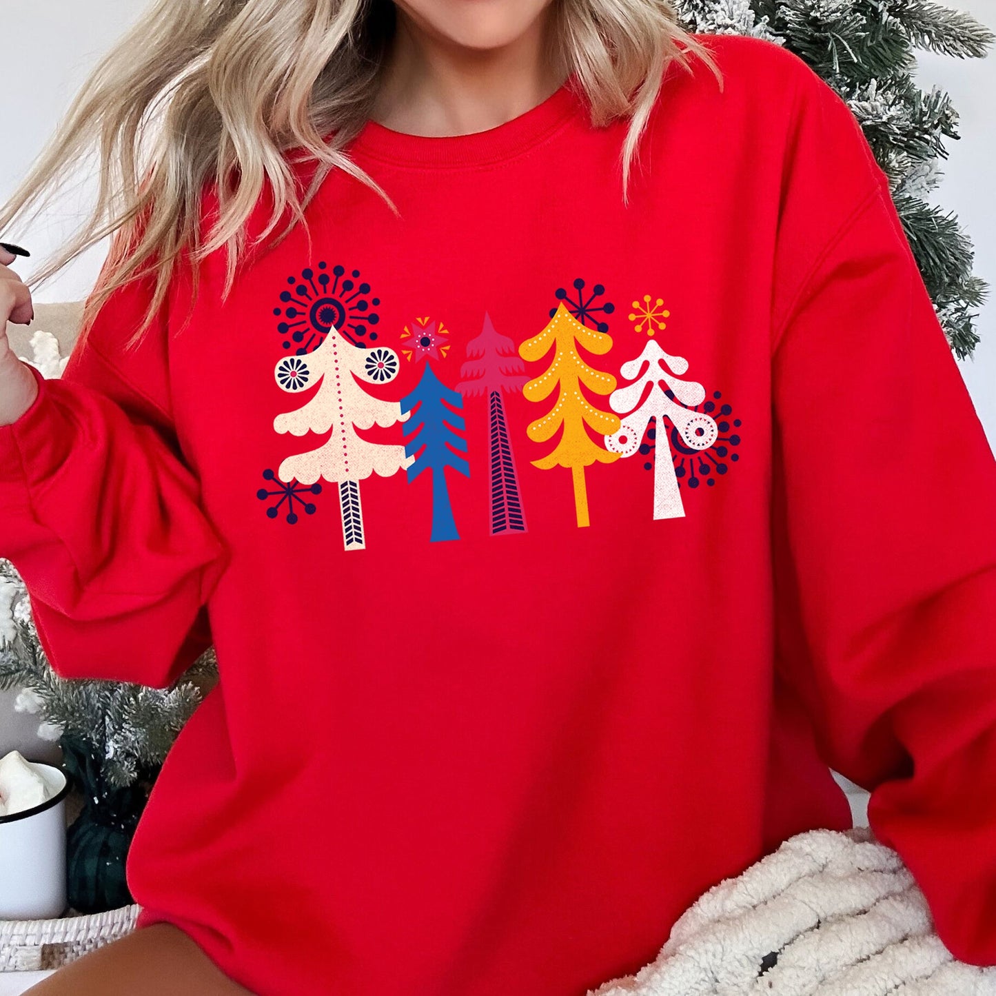 Noel Folk Art, Christmas Sweatshirt