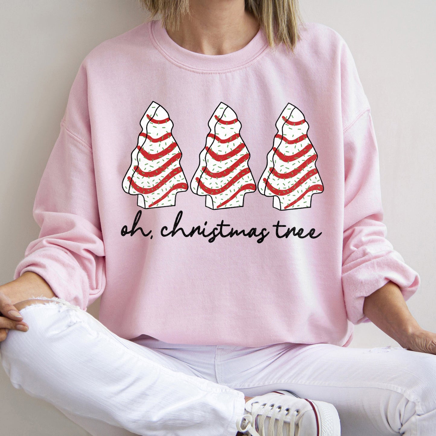 Oh Christmas Tree, Snack, Little Debbie Christmas Sweatshirt