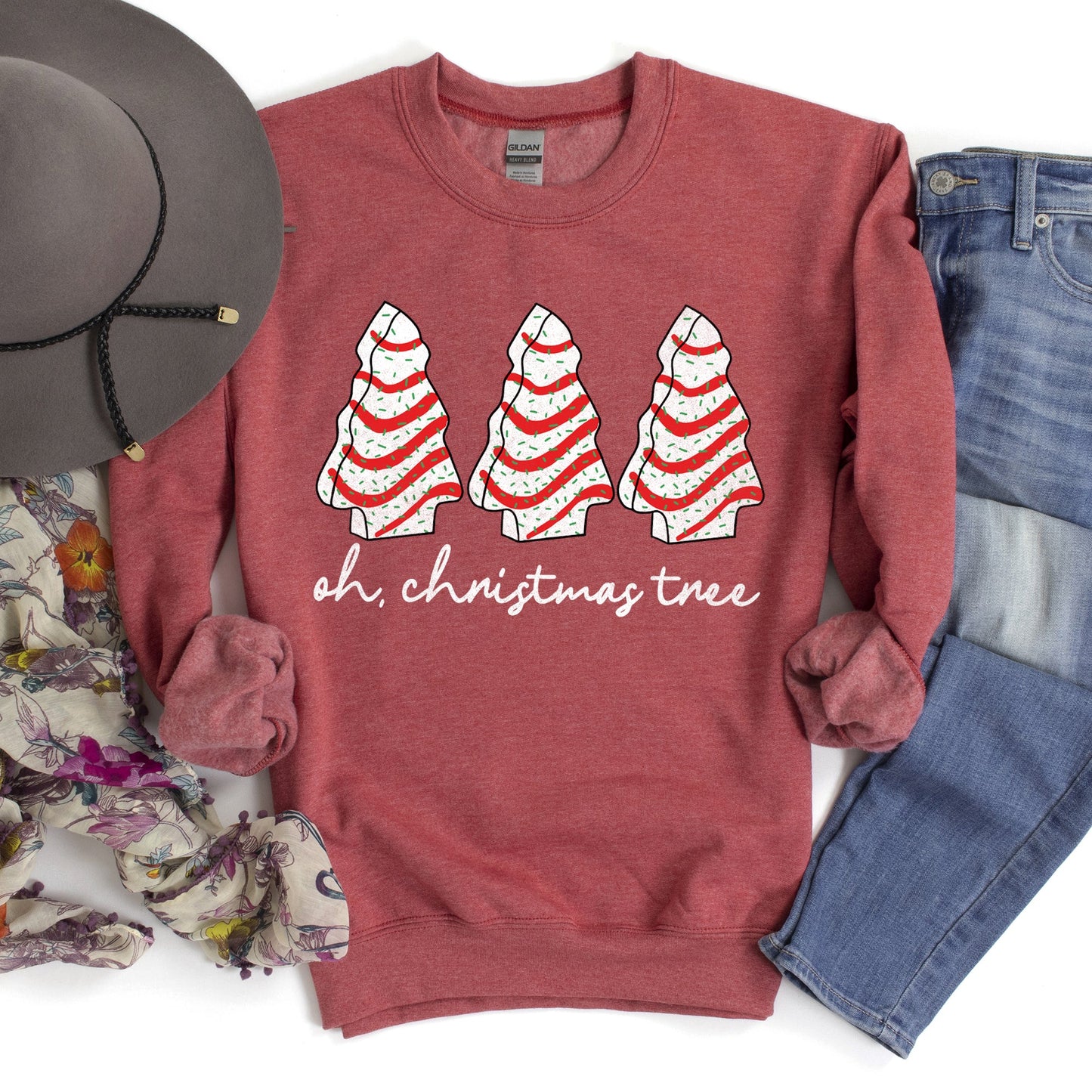 Oh Christmas Tree, Snack Little Debbie Christmas Sweatshirt