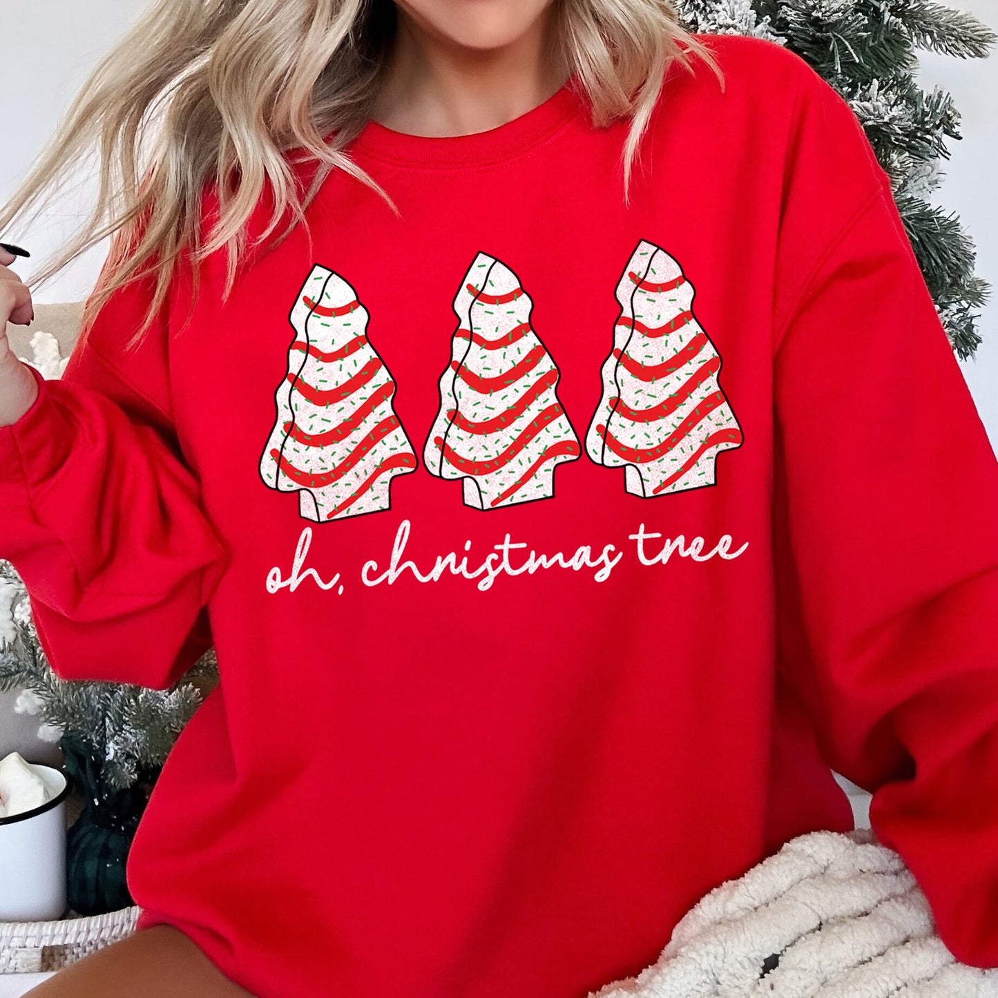 Oh Christmas Tree, Snack Little Debbie Christmas Sweatshirt