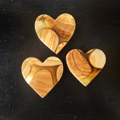 Olive & Gold Hearts