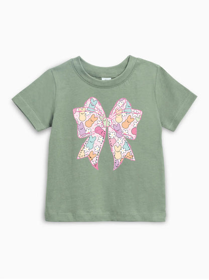 Easter Egg Bunny Ribbon Organic Cotton Baby And Kids Tee Easter Christian