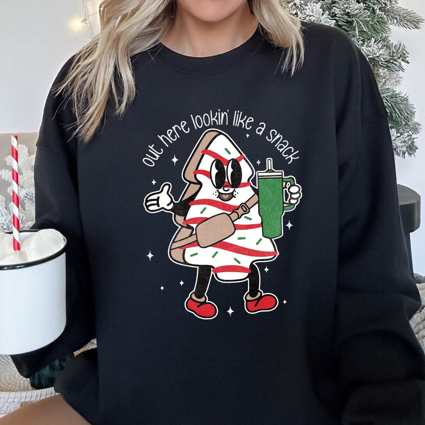 Out Here Looking Like A Snack Christmas Sweatshirt