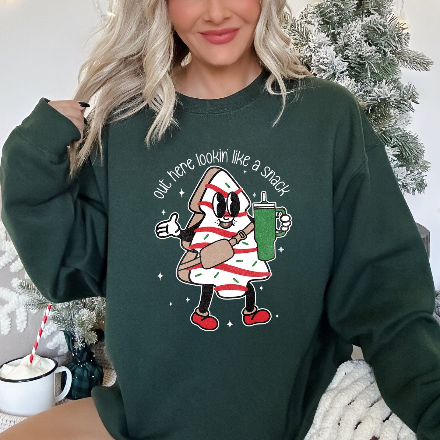 Out Here Looking Like A Snack Christmas Sweatshirt