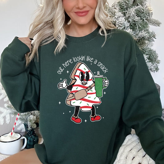 Out Here Looking Like A Snack Christmas Sweatshirt