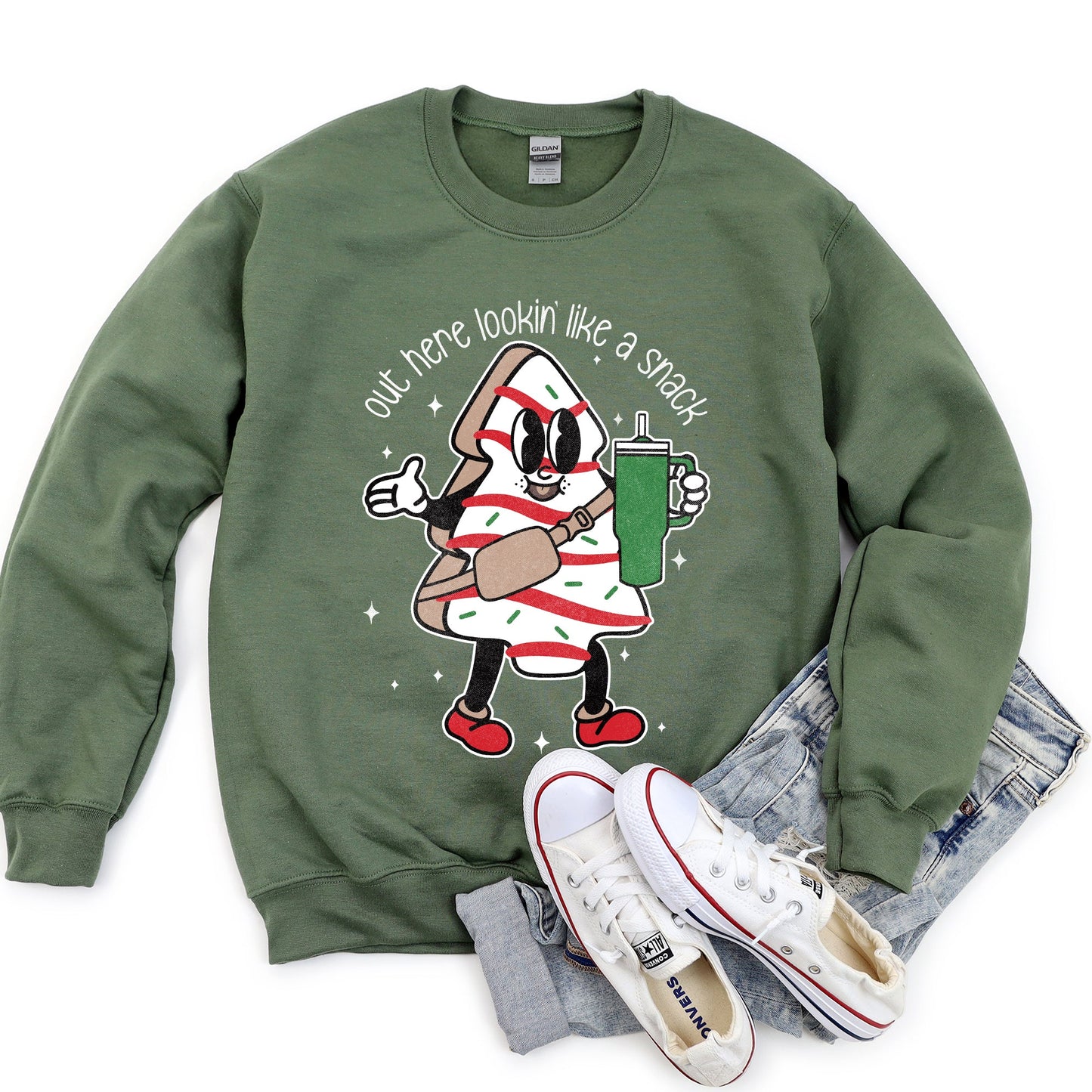 Out Here Looking Like A Snack Christmas Sweatshirt