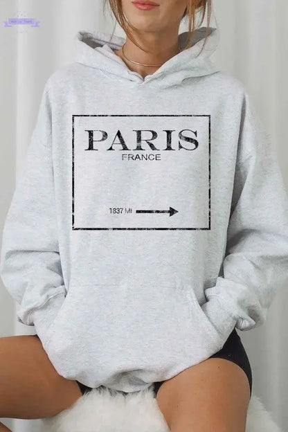 PARIS FRANCE HOODIE PLUS SIZE - Aaria Tees