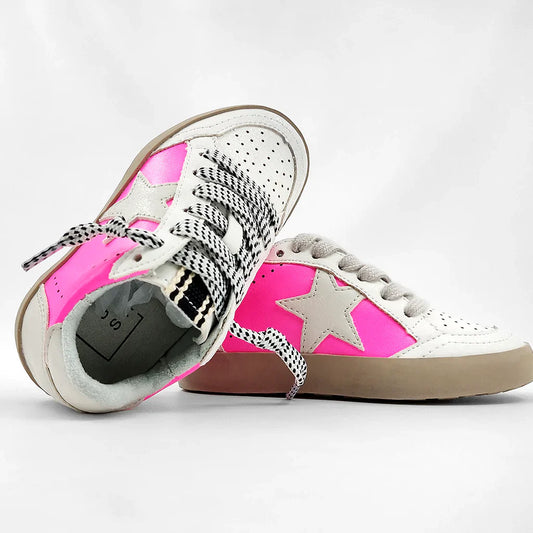 Paz Sneakers in Neon Pink