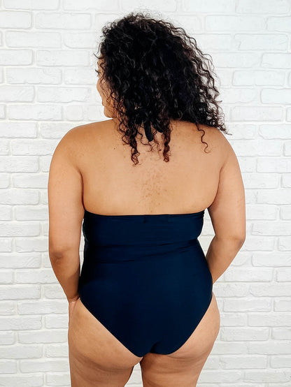 Palma Mesh Detail Halter Swimsuit (Online Exclusive)