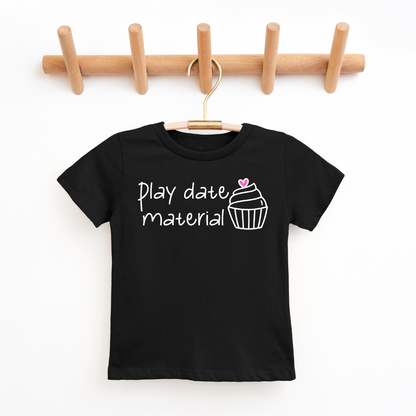 Play Date Material Youth & Toddler Graphic Tee