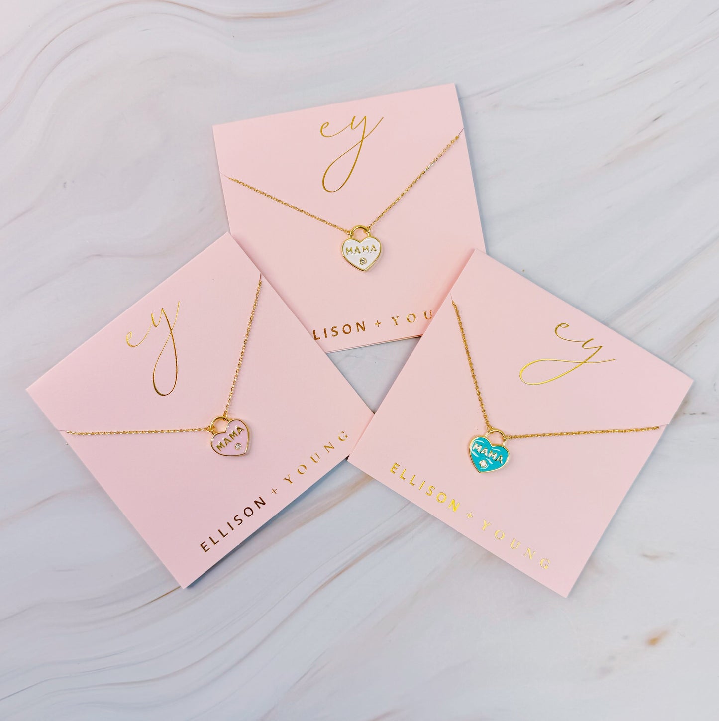 Pastel Locket Mama Necklace - Aaria Tees