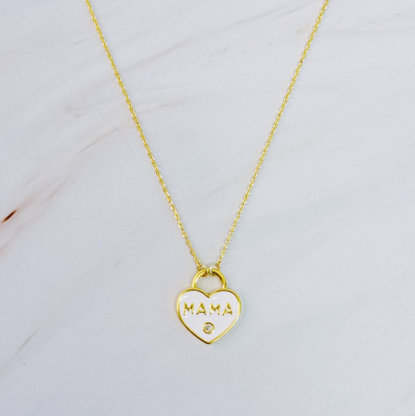 Pastel Locket Mama Necklace - Aaria Tees