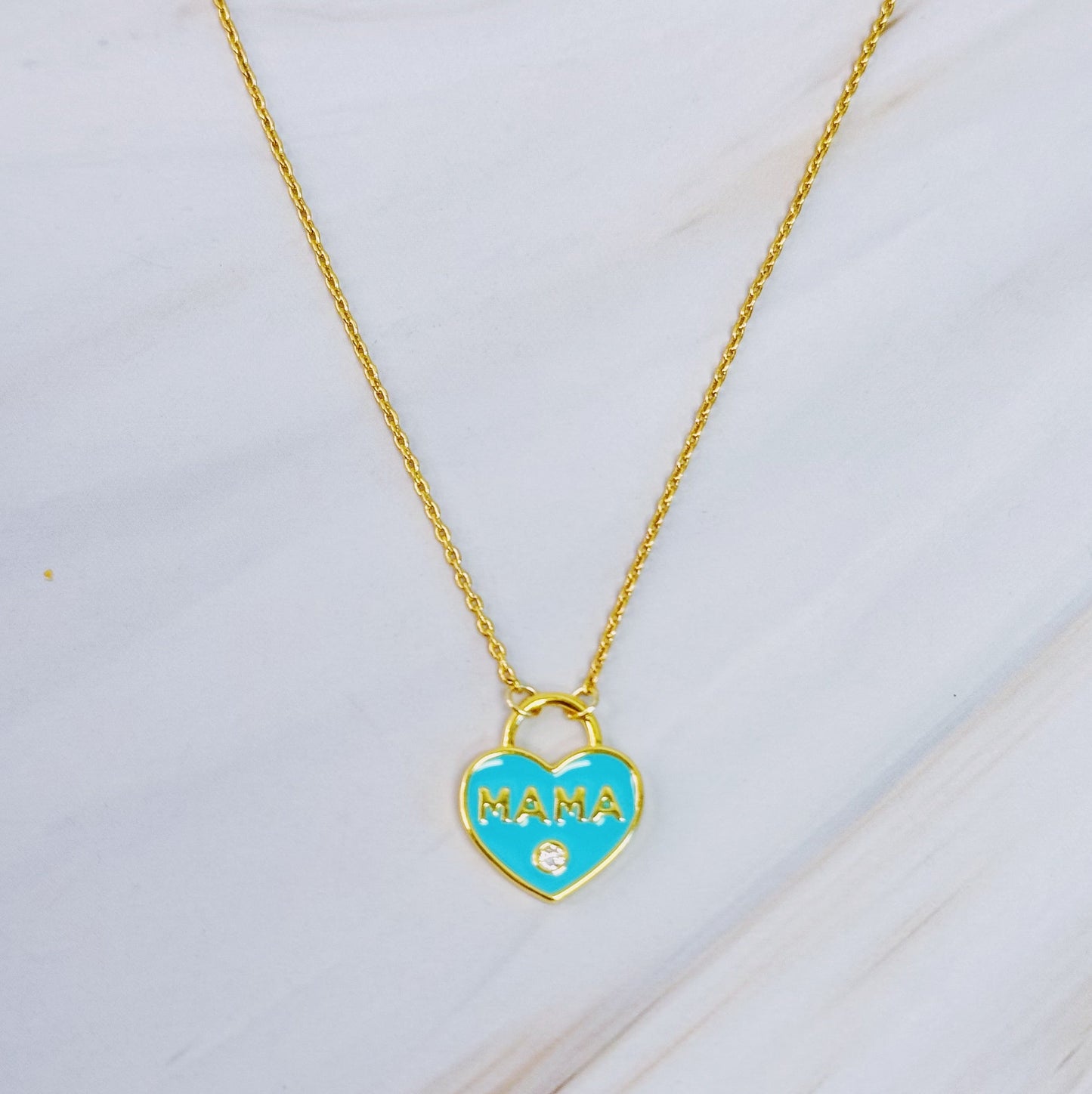 Pastel Locket Mama Necklace - Aaria Tees