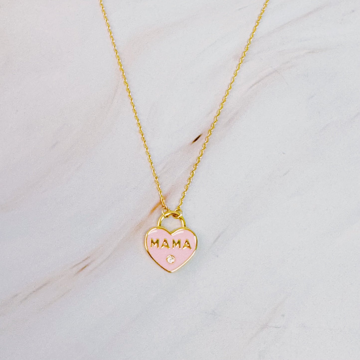 Pastel Locket Mama Necklace - Aaria Tees