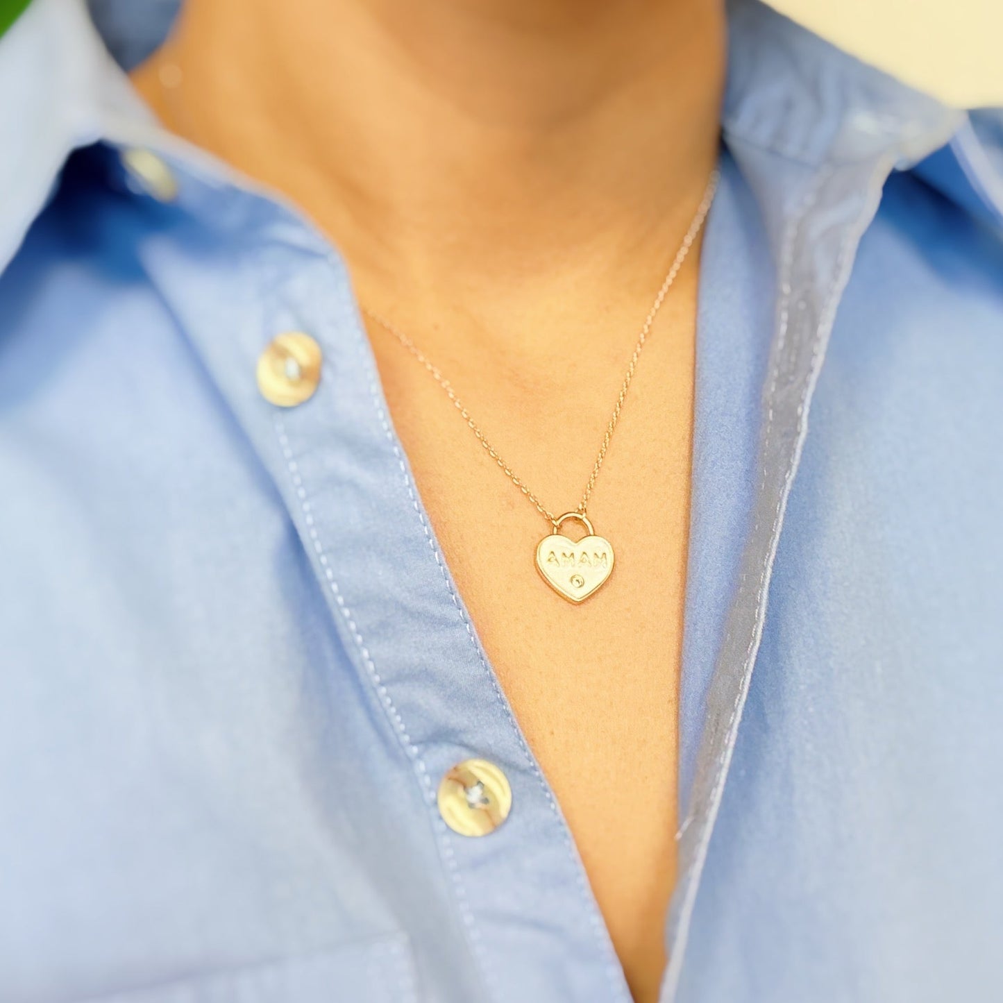 Pastel Locket Mama Necklace - Aaria Tees