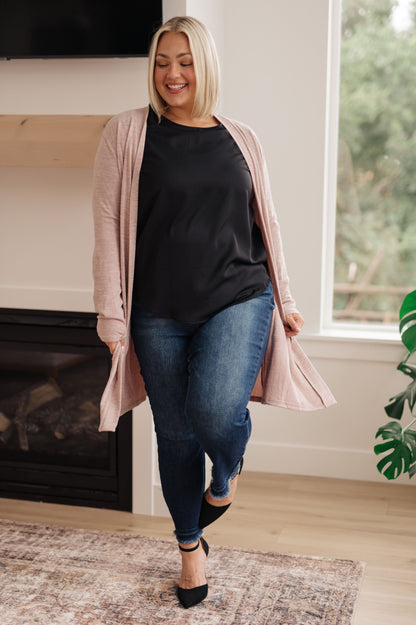 Peaceful Moments Smocked Sleeve Blouse in Black (Online Exclusive)