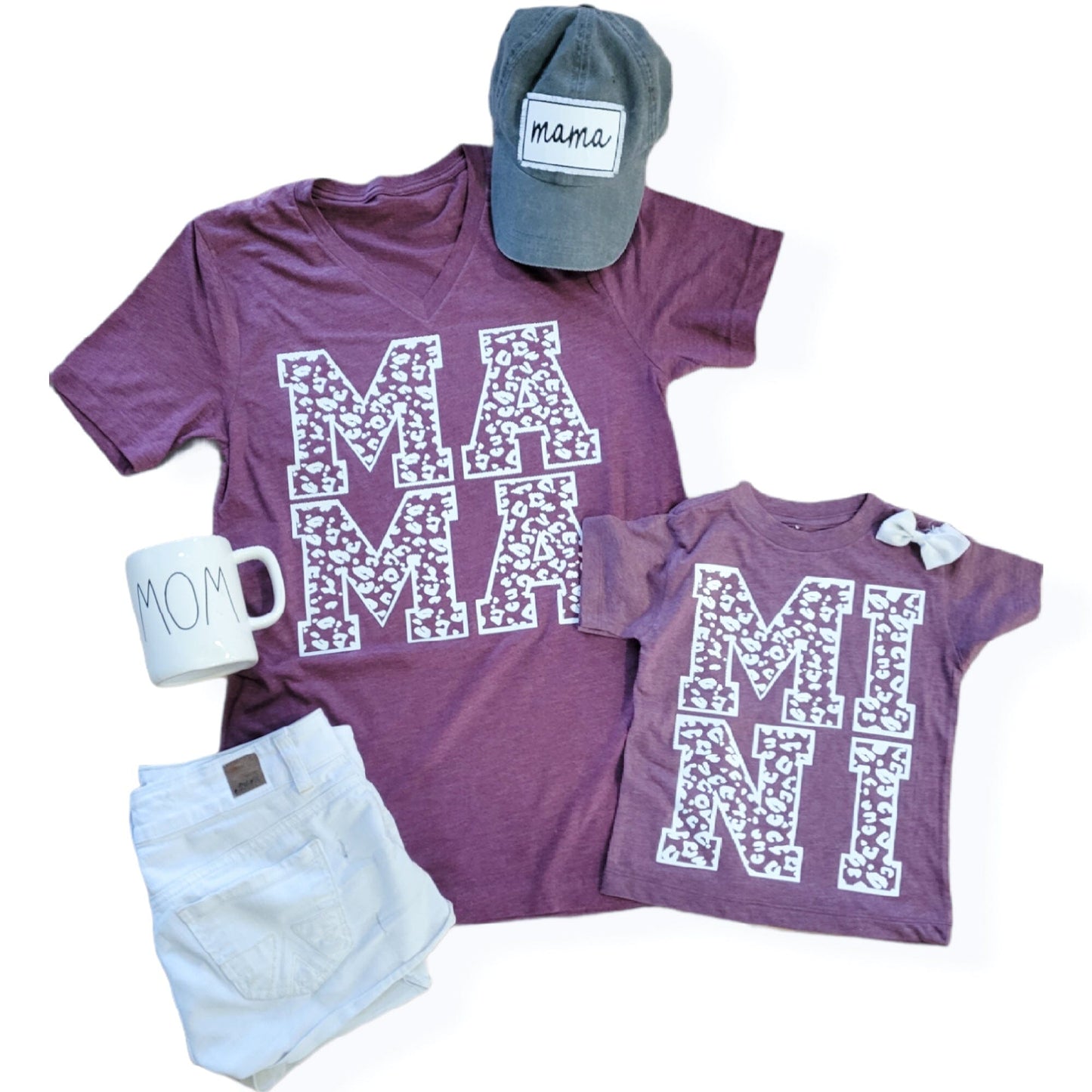 Leopard Mama and Mini Set