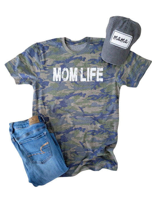 Mom Life Camo Tee