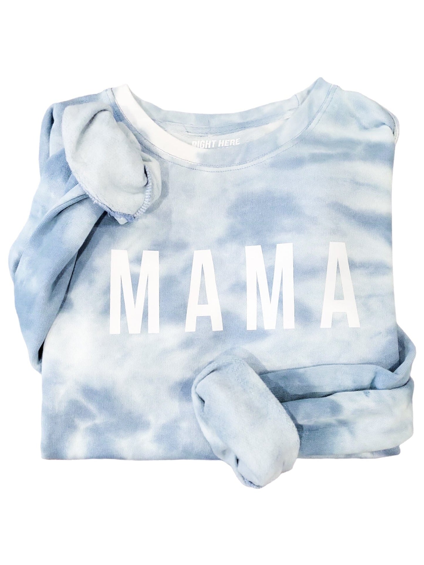 Blue Tie Dye Mama Crew