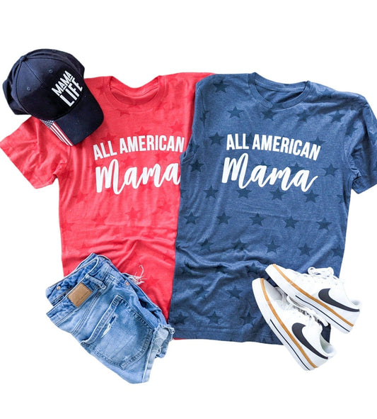 All American Mama Star Tee