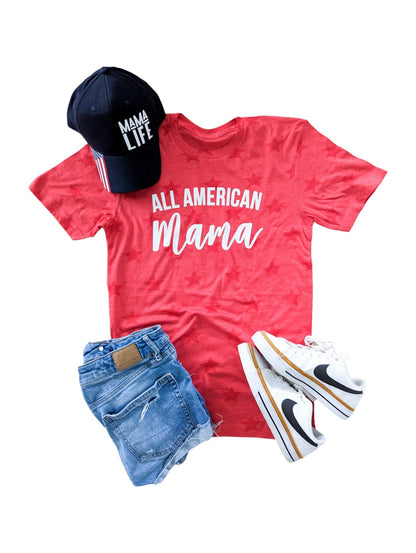 All American Mama Star Tee