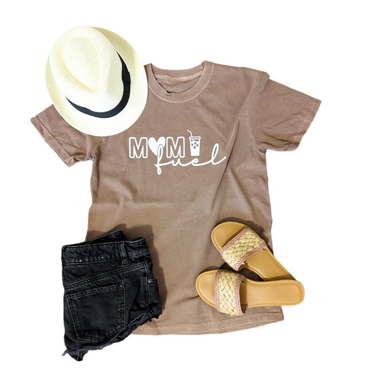Brown Mom Fuel Comfort Tee