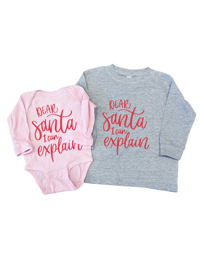 Dear Santa I Can Explain Top