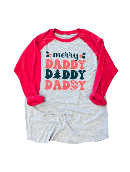 Merry Daddy Raglan