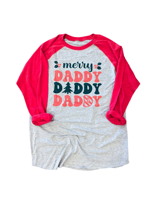 Merry Daddy Raglan